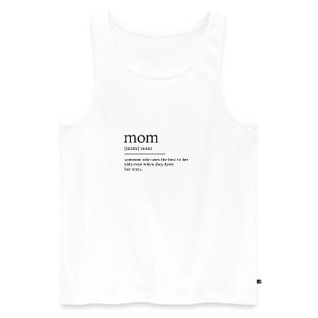 mother - Men's Premium Organic Tank Top - white - Front - Michal (187cm)