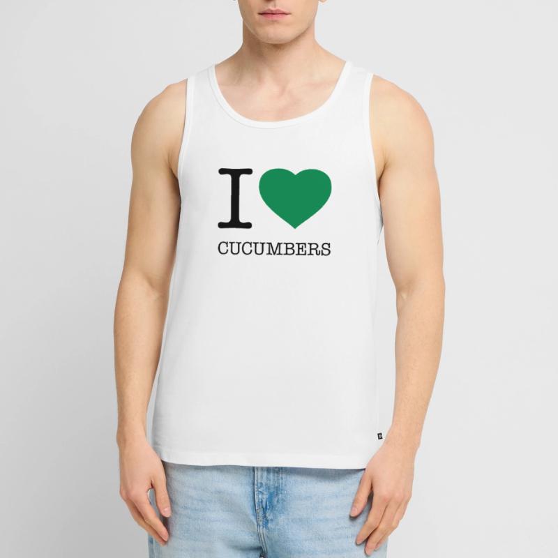 J’ADORE LES CONCOMBRES CONCOMBRE CONCOMBRE CONCOMBRE Débardeur bio Premium Homme