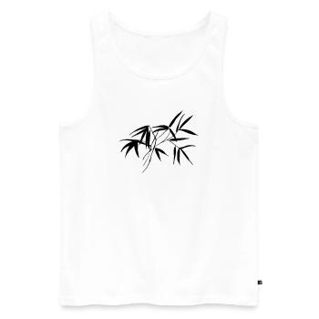 Bambus - Männer Premium Bio Tank Top - Weiß - Vorne - AI Model Male 178 light (178cm)