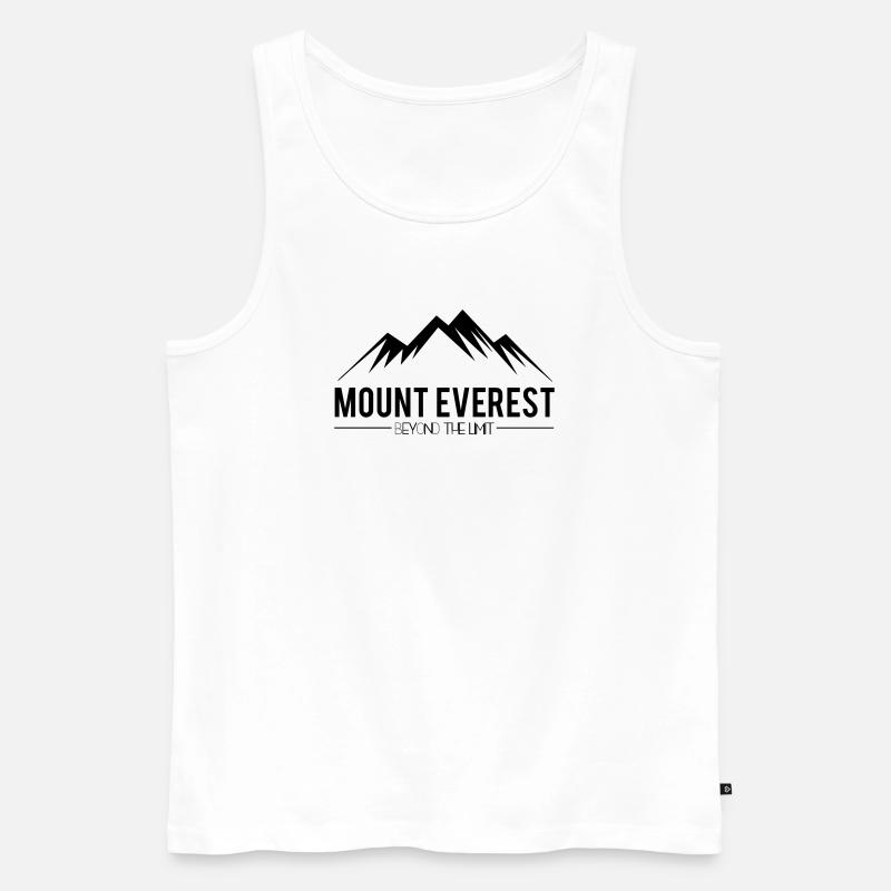 Mount Everest jenseits der Grenzen - Männer Premium Bio Tank Top - Weiß