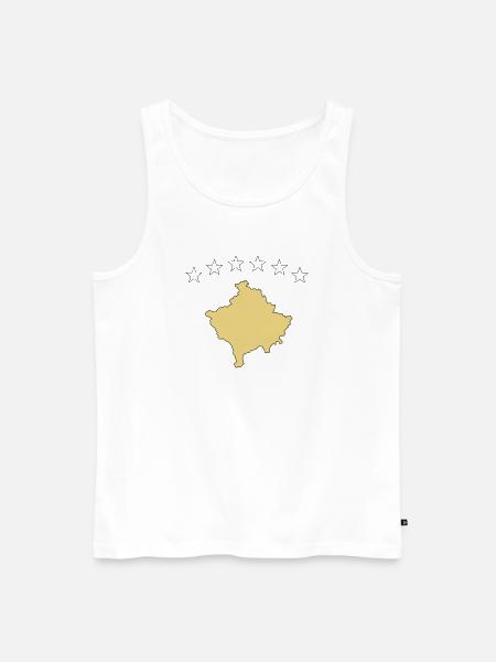 kosovo - Männer Premium Bio Tank Top - Weiß