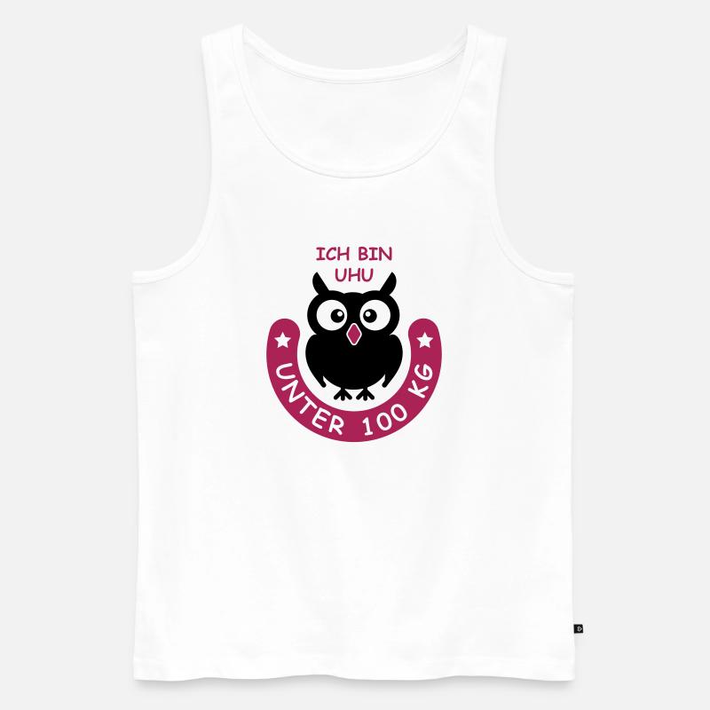 UHU unter hundert Kilo - Männer Premium Bio Tank Top - Weiß