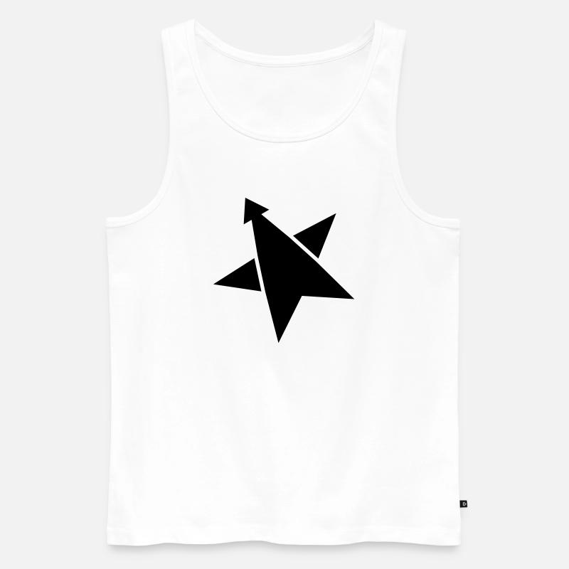 Rocket STAR - Männer Premium Bio Tank Top - Weiß