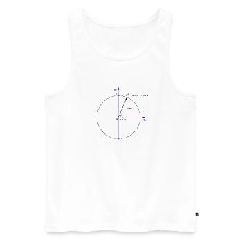 Euler's formula - Men's Premium Organic Tank Top - white - Front - AI Model Male 178 light (178cm)