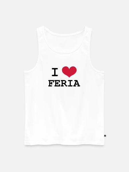 I Love Feria - Débardeur bio Premium Homme - blanc