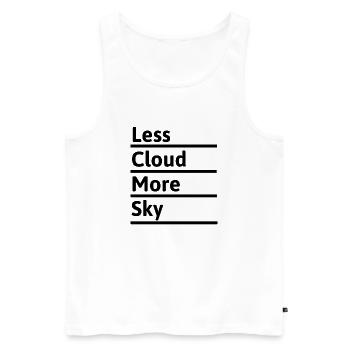 Sport mountain running extreme run ultralight mountain gift - Men's Premium Organic Tank Top - white - Front - AI Model Male 178 light (178cm)
