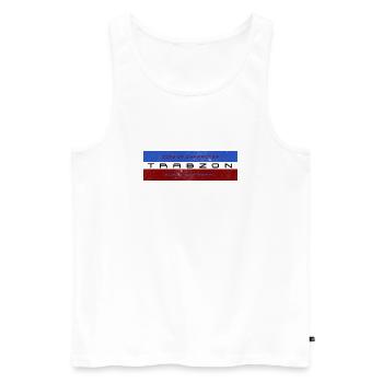Trabzon Charactar City - Débardeur bio Premium Homme - blanc - Devant - Michal (187cm)
