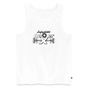 Boxermotor, Boxer, Motor, Luftgekühlt (25) - Männer Premium Bio Tank Top - Weiß - Vorne - Michal (187cm)