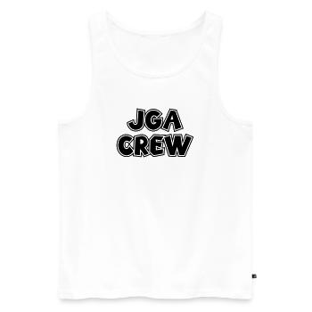JGA Junggesellenabschied JGA Crew Party Bestseller - Männer Premium Bio Tank Top - Weiß - Vorne - Michal (187cm)
