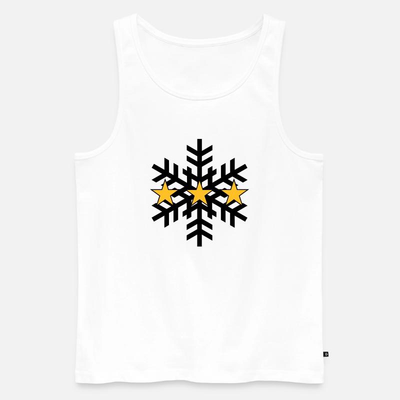 Skiing ! - Männer Premium Bio Tank Top - Weiß