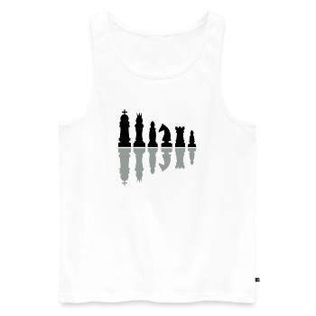 chess - Men's Premium Organic Tank Top - white - Front - Michal (187cm)