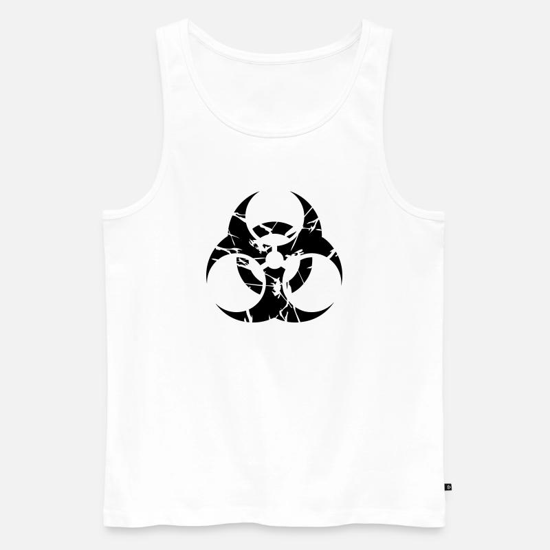nuclear - Männer Premium Bio Tank Top - Weiß