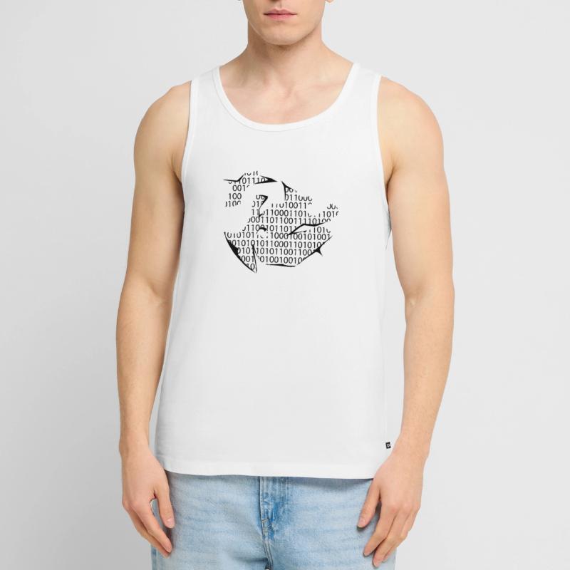 binary code Men's Premium Organic Tank Top
