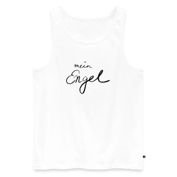 mein Engel - Männer Premium Bio Tank Top - Weiß - Vorne - AI Model Male 178 light (178cm)