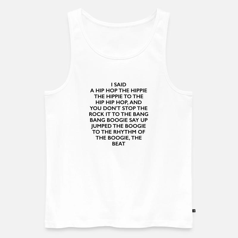 Rappers Delight - Männer Premium Bio Tank Top - Weiß