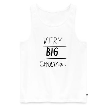 very big cinema - Männer Premium Bio Tank Top - Weiß - Vorne - AI Model Male 178 light (178cm)