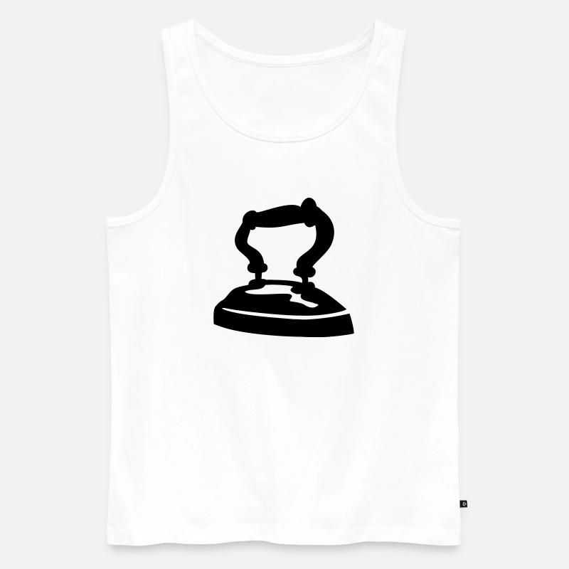 schneider handwerker buegeleisen - Männer Premium Bio Tank Top - Weiß