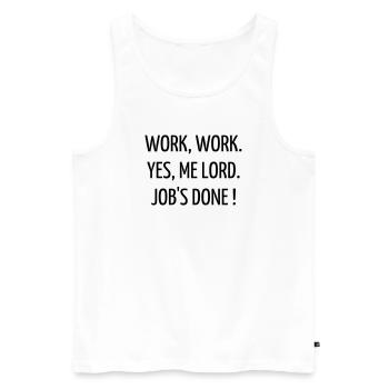 Quote / Gaming / Geek / Gamer / Computer / Game - Men's Premium Organic Tank Top - white - Front - AI Model Male 178 light (178cm)