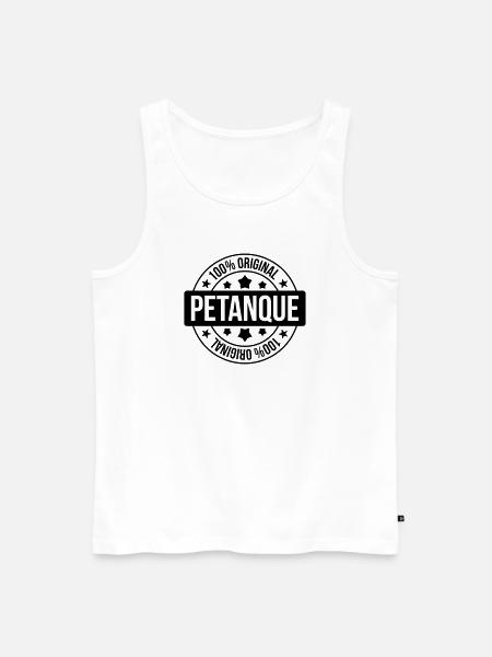 Petanque / Boules / Sport / Game / Pastis - Men's Premium Organic Tank Top - white
