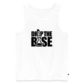 Drop the base - Men's Premium Organic Tank Top - white - Front - AI Model Male 178 light (178cm)