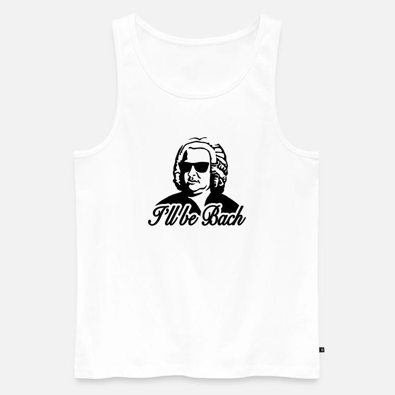 I'll be bach 2b - Männer Premium Bio Tank Top - Weiß