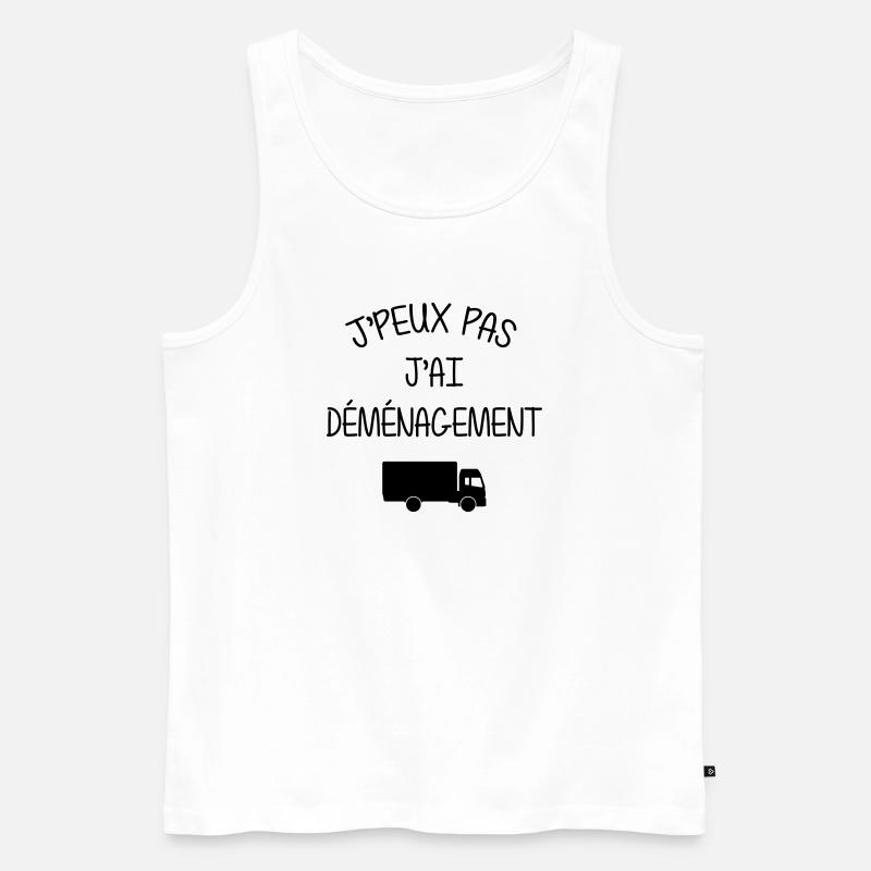 frachtführer / möbelpacker / mover / bewegen - Männer Premium Bio Tank Top - Weiß