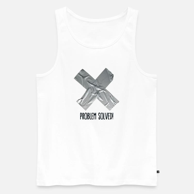 Problem Solved Duct tape - Männer Premium Bio Tank Top - Weiß