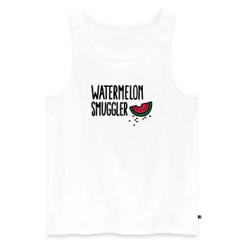 Watermelon smuggler - Débardeur bio Premium Homme - blanc - Devant - Michal (187cm)