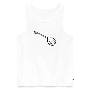 banjo - Débardeur bio Premium Homme - blanc - Devant - Michal (187cm)