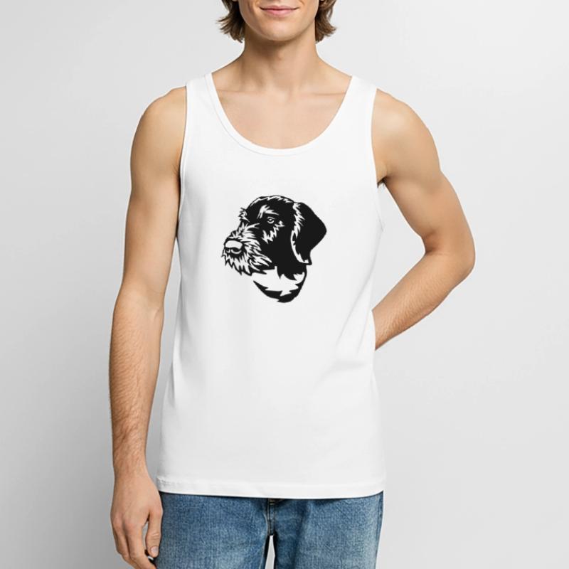 German Wirehaired Pointer Men's Premium Organic Tank Top