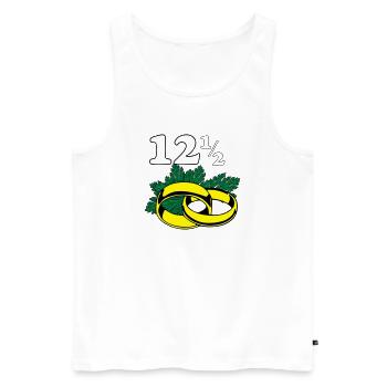 Parsley Wedding , 12,5 Years Wedding Anniversary (25) - Men's Premium Organic Tank Top - white - Front - AI Model Male 178 light (178cm)