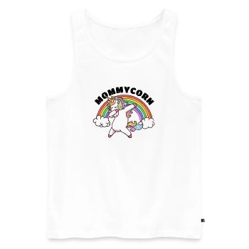 Best Mother Happy Mother's Day Mama Unicorn - Men's Premium Organic Tank Top - white - Front - Michal (187cm)