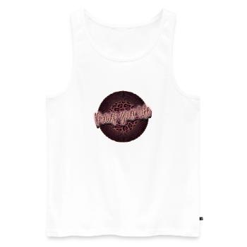 Pinup your Life - Leopard Pink - Männer Premium Bio Tank Top - Weiß - Vorne - Michal (187cm)