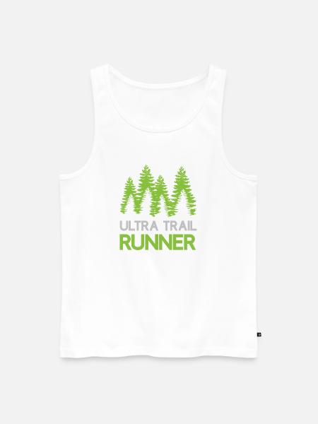 Ultra Trail Runner - Débardeur bio Premium Homme - blanc