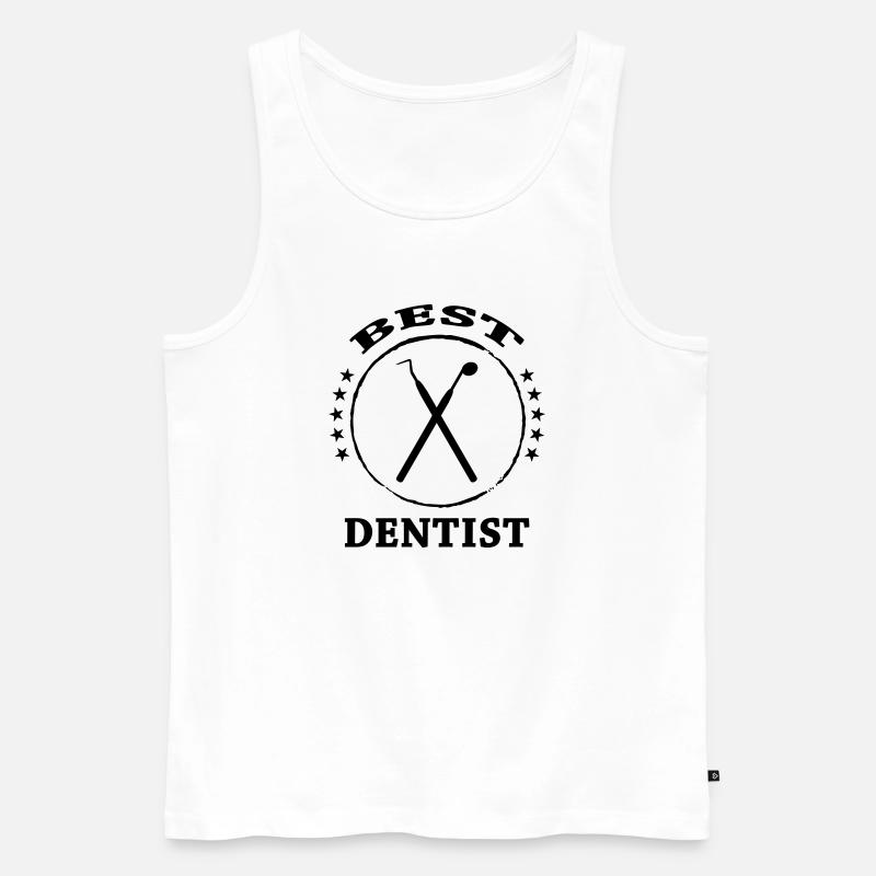 Zahnarzt - Männer Premium Bio Tank Top - Weiß