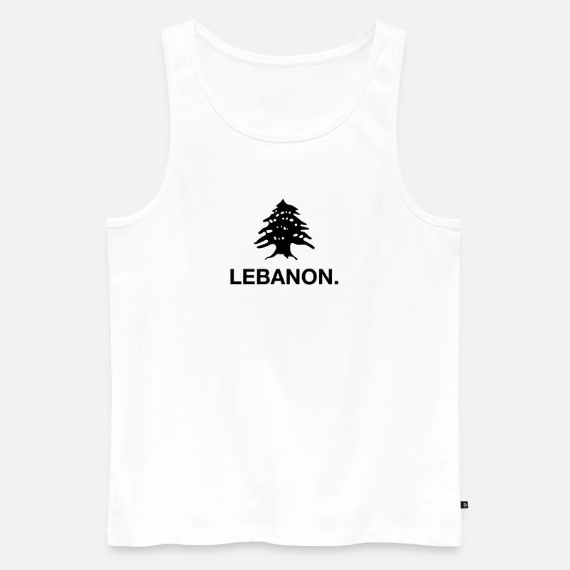 Libanon Beirut Libanese Libanesin Libanesisch LBN - Männer Premium Bio Tank Top - Weiß
