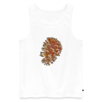 cones - Men's Premium Organic Tank Top - white - Front - Michal (187cm)