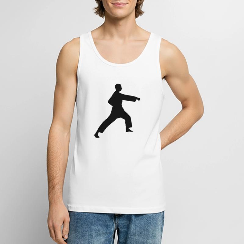 Punsch Karate oder Teakwondo Punsch Männer Premium Bio Tank Top
