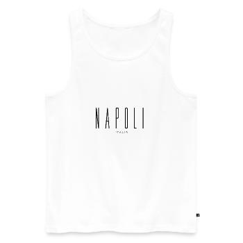 Napoli Italia - Männer Premium Bio Tank Top - Weiß - Vorne - Michal (187cm)