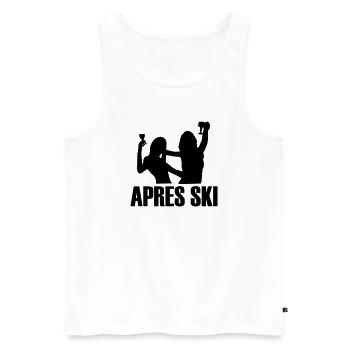 Apres Ski Bunnys - Débardeur bio Premium Homme - blanc - Devant - AI Model Male 178 light (178cm)