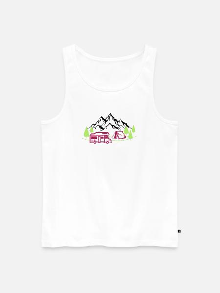 Holidays in the mountains - Men's Premium Organic Tank Top - white