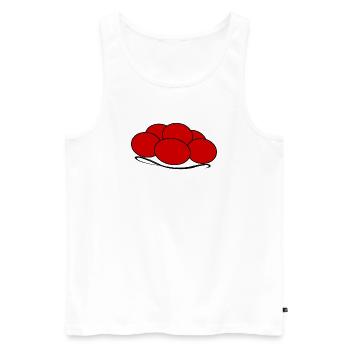 Bollenhut Schwarzwald Sweater Freiburger CityShirt - Männer Premium Bio Tank Top - Weiß - Vorne - AI Model Male 178 light (178cm)