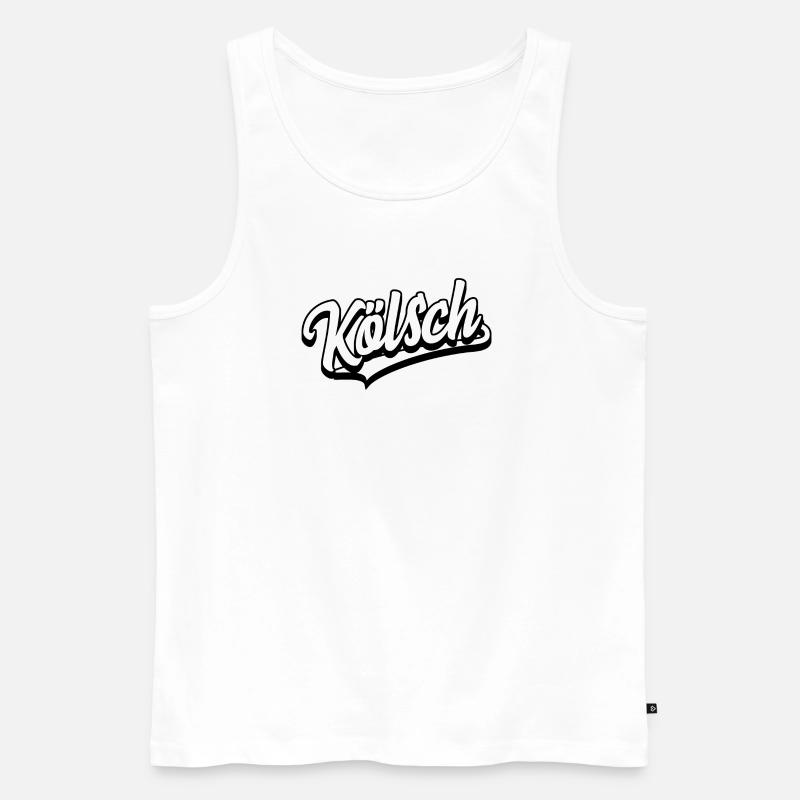 Kölsch - Köln - Männer Premium Bio Tank Top - Weiß