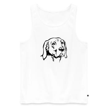 Gonczy Polski Kopf - Männer Premium Bio Tank Top - Weiß - Vorne - AI Model Male 178 light (178cm)