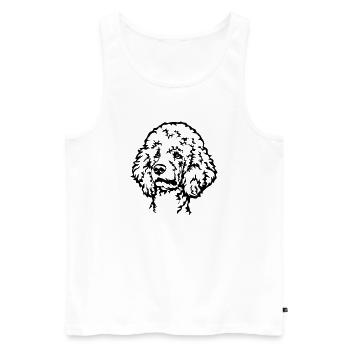 Tête de puiche - Débardeur bio Premium Homme - blanc - Devant - Michal (187cm)