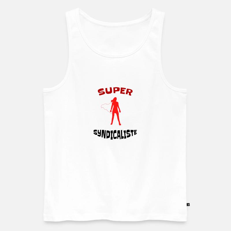 Super Gewerkschafter - Idee Geschenk gewerkschaftliche - Männer Premium Bio Tank Top - Weiß