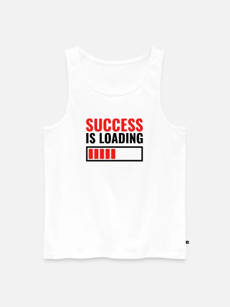 Success is loading custom gift - Men's Premium Organic Tank Top - white