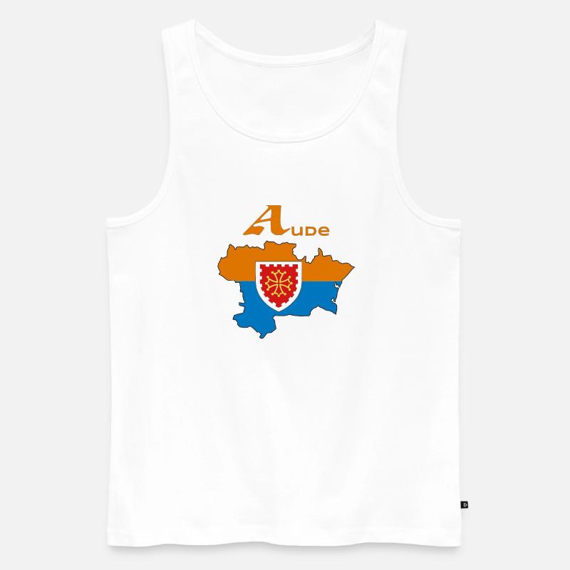 aude - Männer Premium Bio Tank Top - Weiß