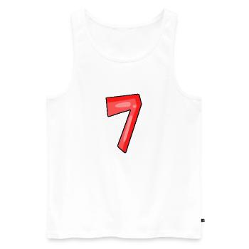 7 - Débardeur bio Premium Homme - blanc - Devant - Michal (187cm)