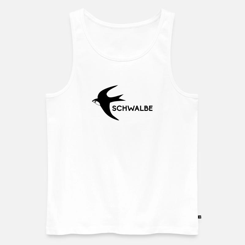 Schwalbe - Männer Premium Bio Tank Top - Weiß